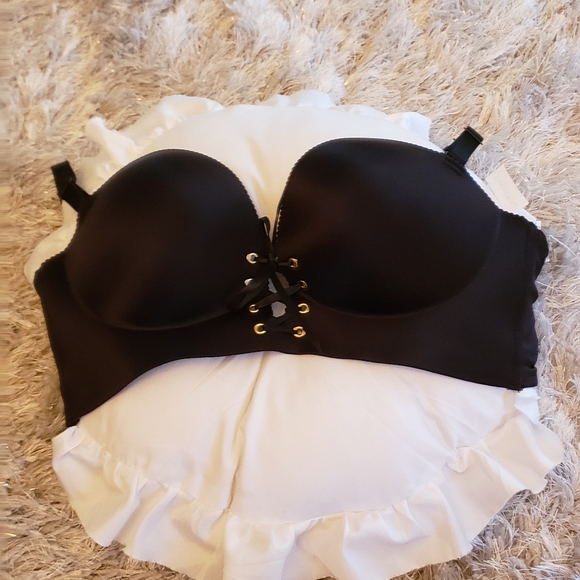 Fall sweet front lace black bra size 38c NWNT - Picture 3 of 6
